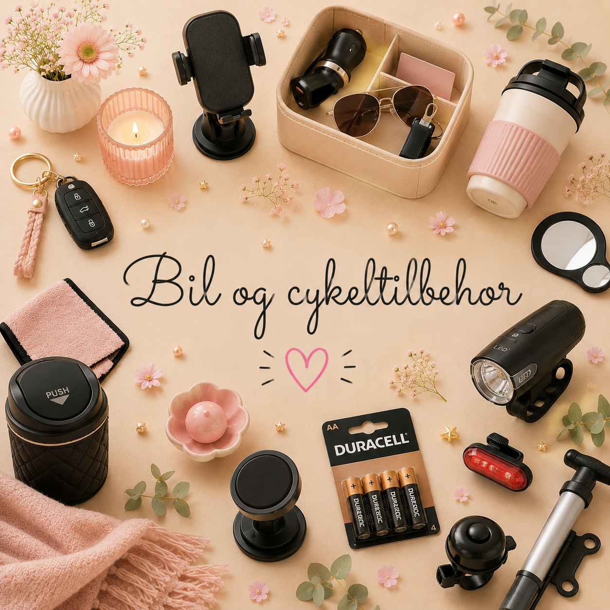 Bil og cykeltibehør