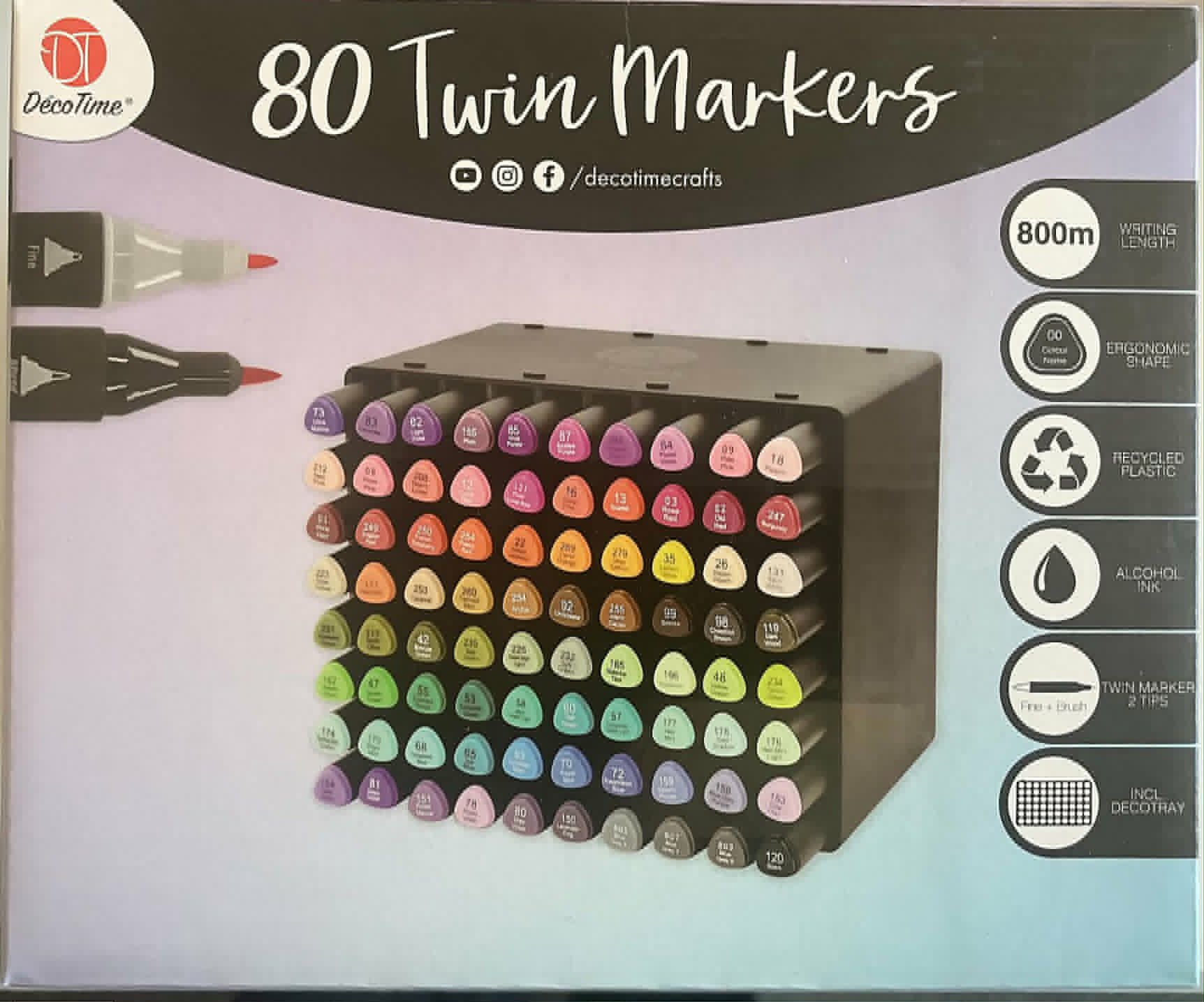 80 Twin Markers