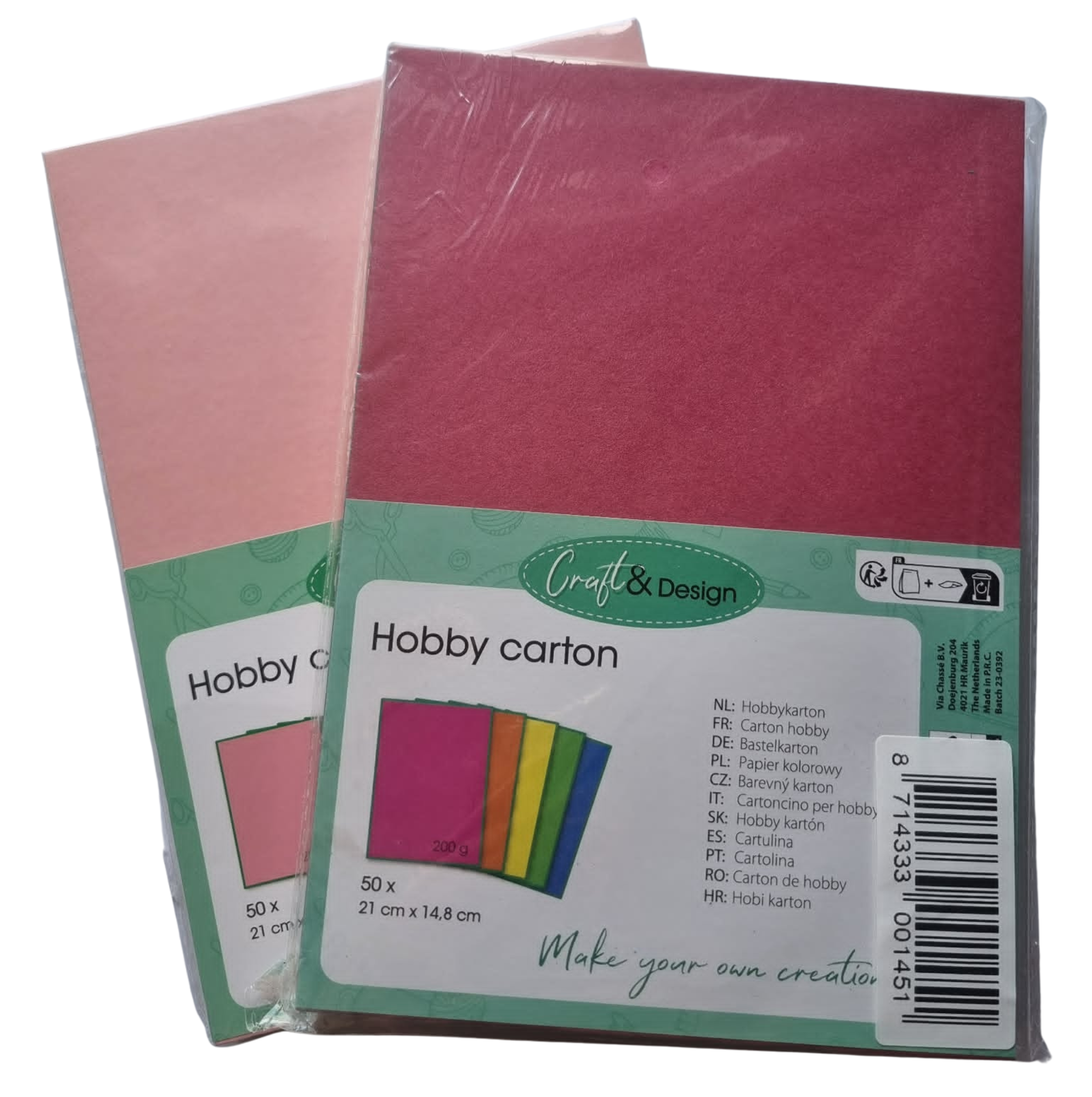 Hobby Karton 50 stk 21X14,8 cm