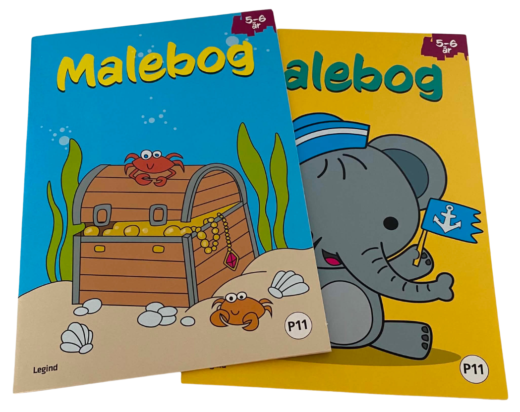 Malebog 5-6 år 11 sider