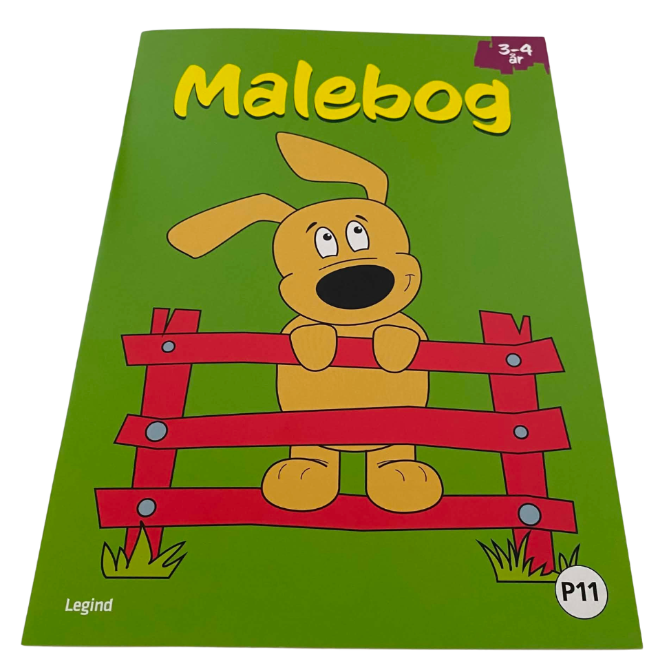 Malebog 3-4 år 11 sider