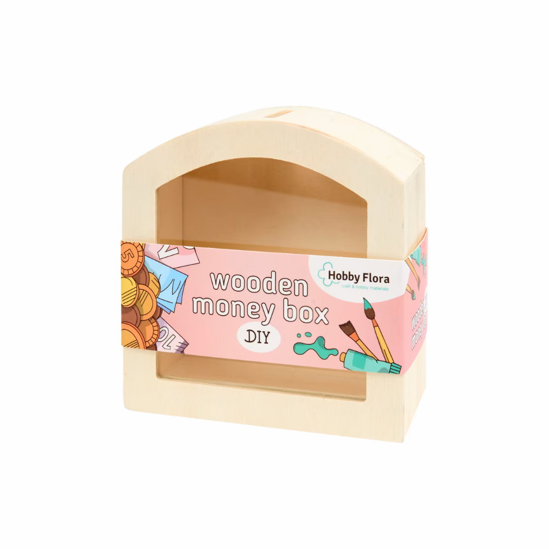 DIY sparebøsse  i træ
