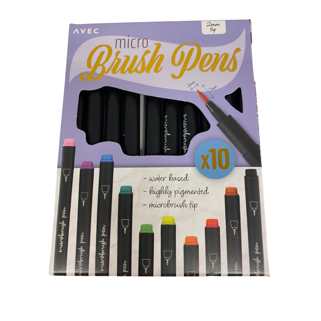 Micro brush pens, 10 stk. – Avec