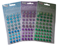 Gemstones klistermærker - 49 stk