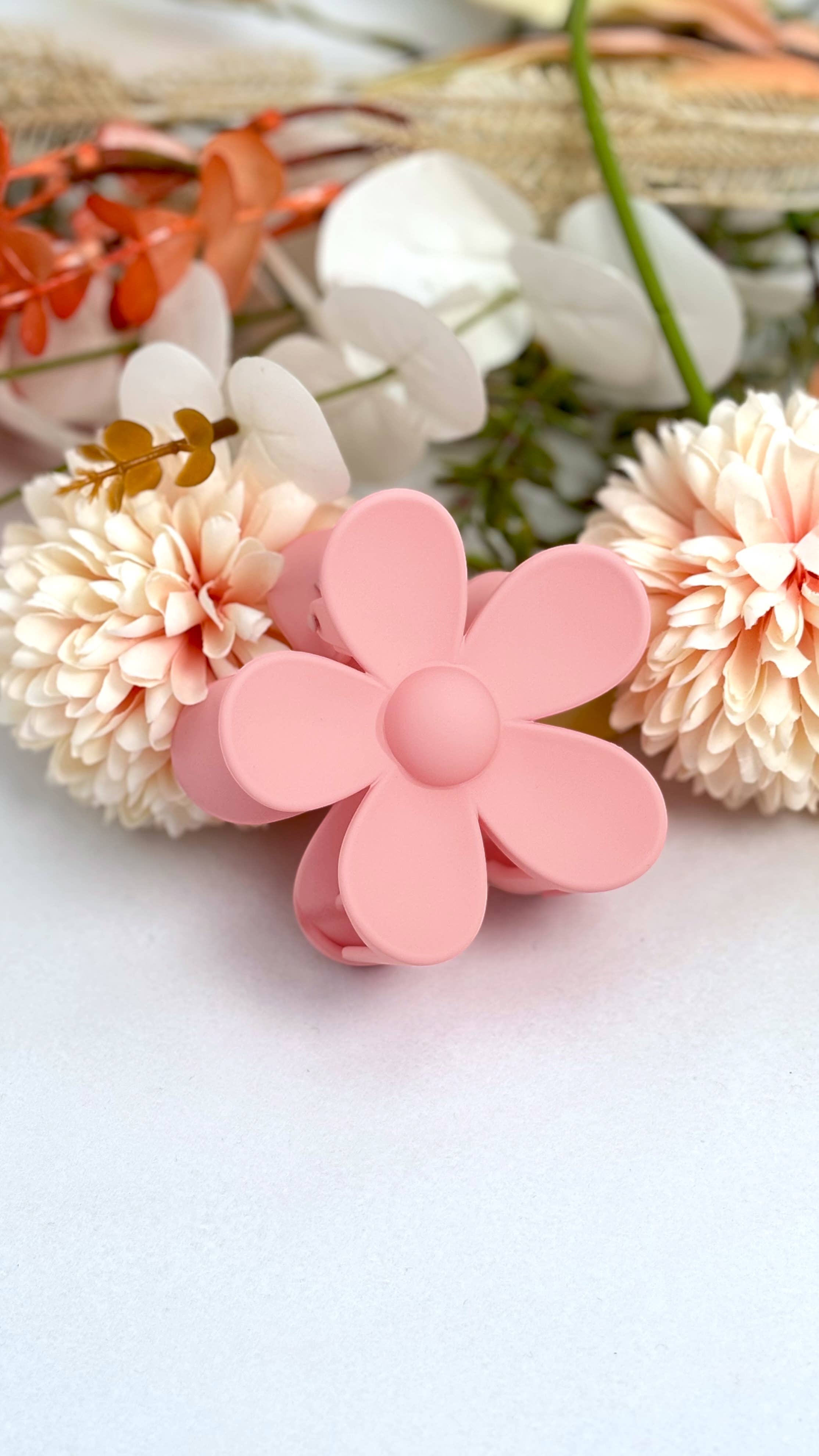Blomsterformet hårklemme