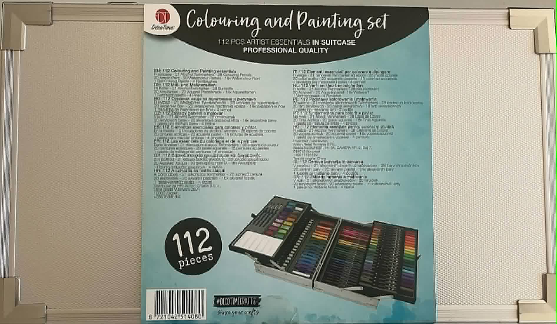 Metal kuffert farve og Painting sæt
