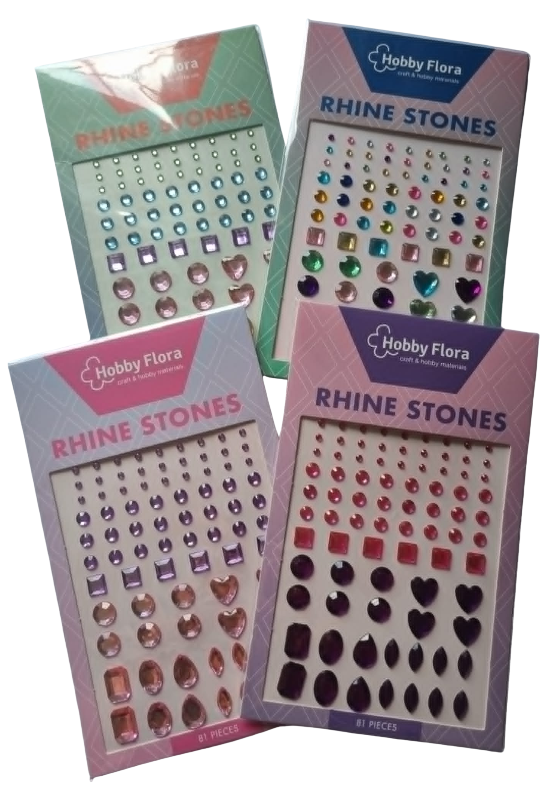 Rhine Stones klistermærker - 81 stk