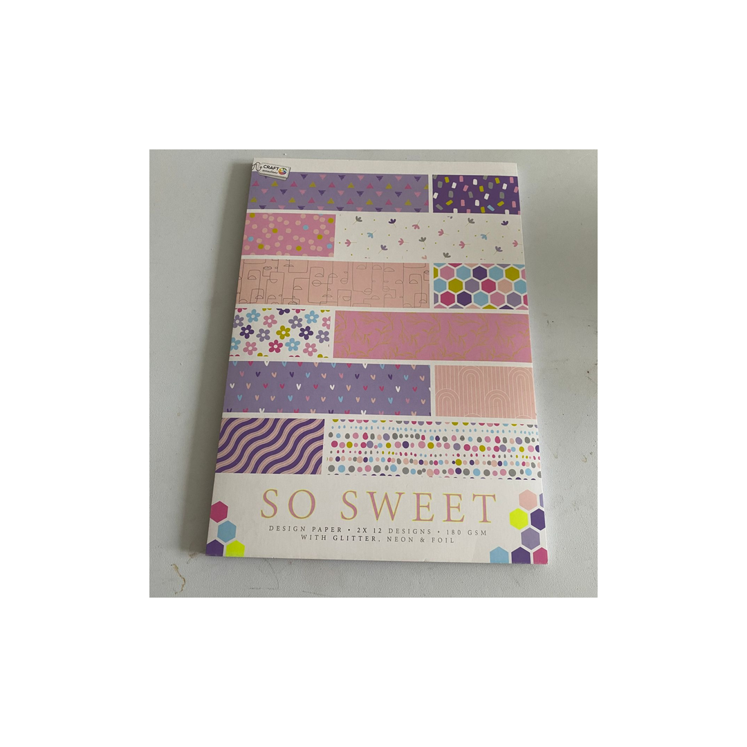 Designpapirblok – A4 – So Sweet