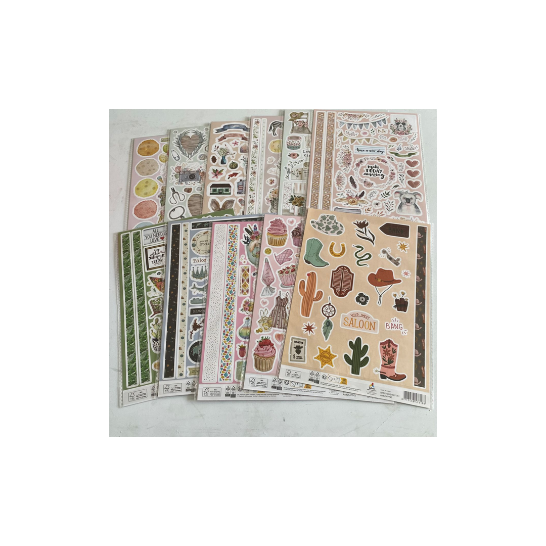 Embossed stickers