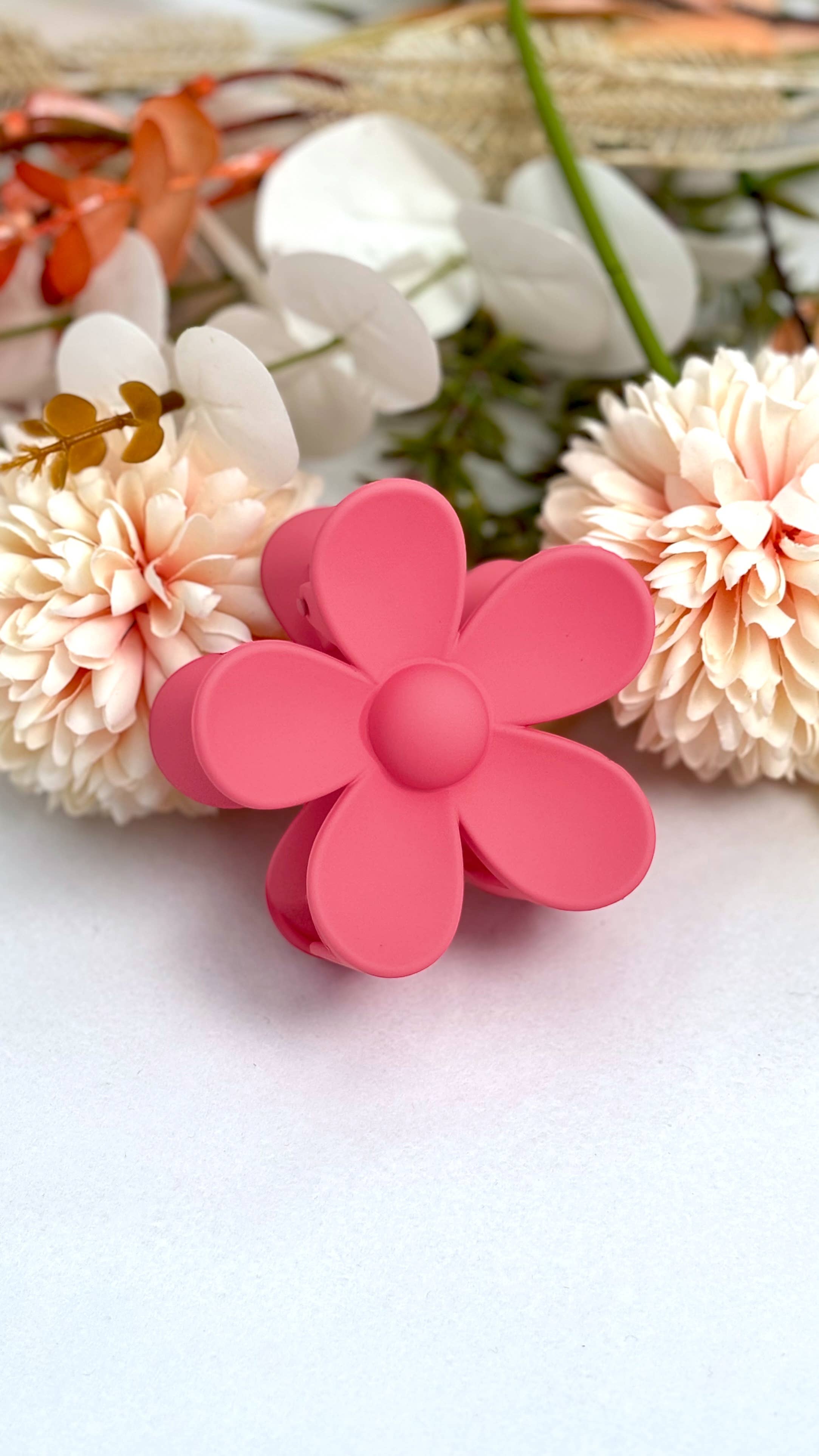 Blomsterformet hårklemme