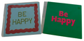 Dekorationsfliser med tekst - Be Happy