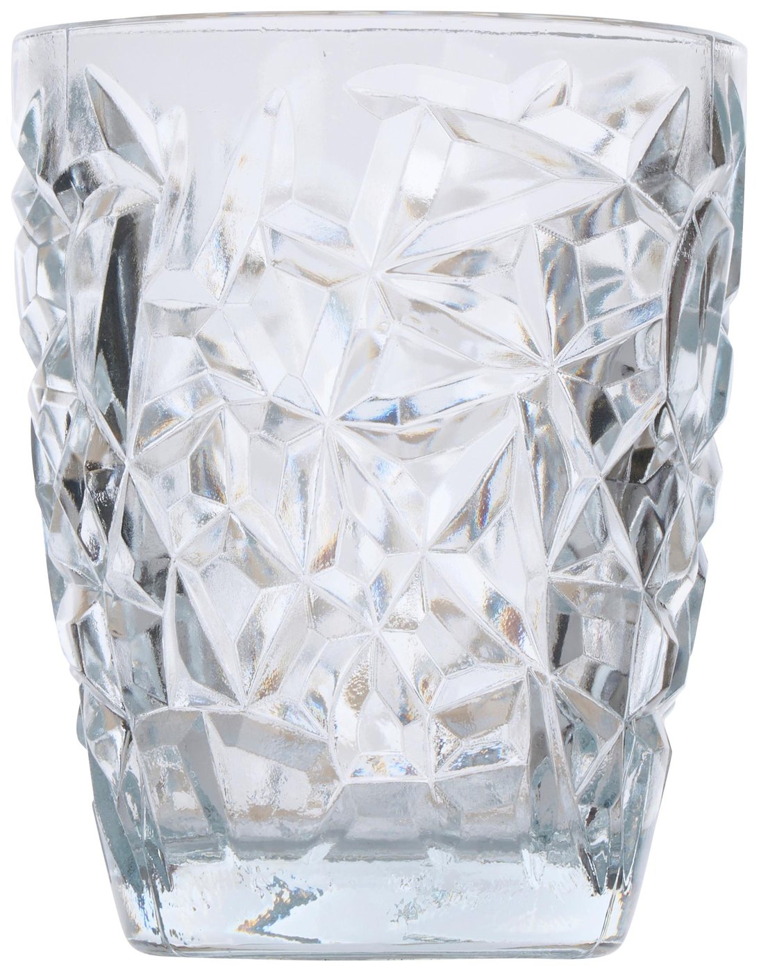 Glas med diamantskåret look 280 ml – Homeware