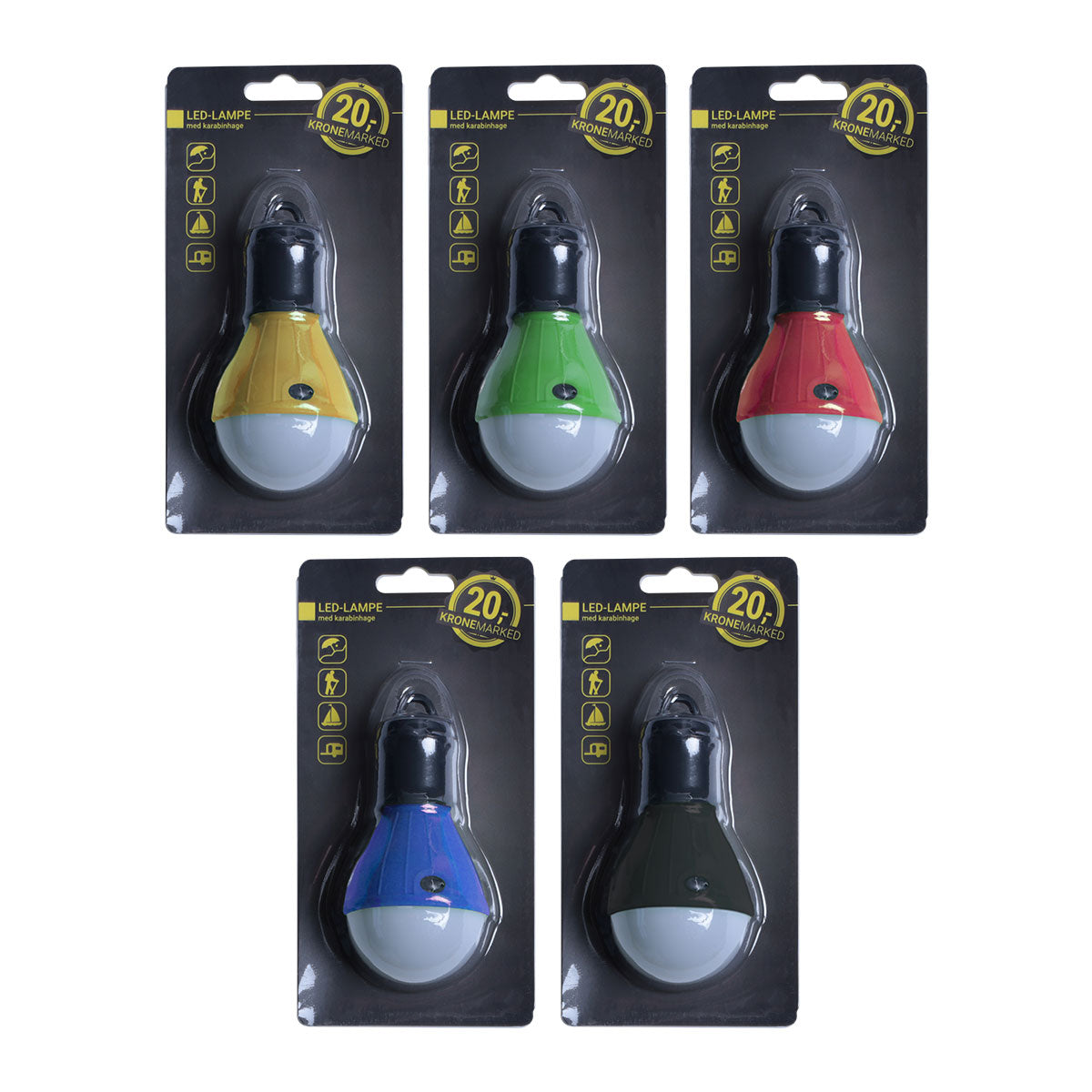Led lampe med kabinehage