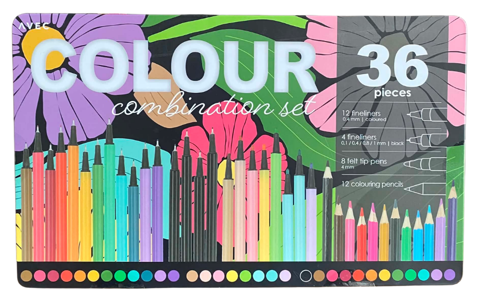 Colour combinations sæt 36 stk