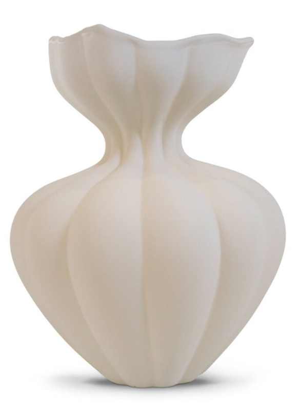 Cream Siena vase - 32cm