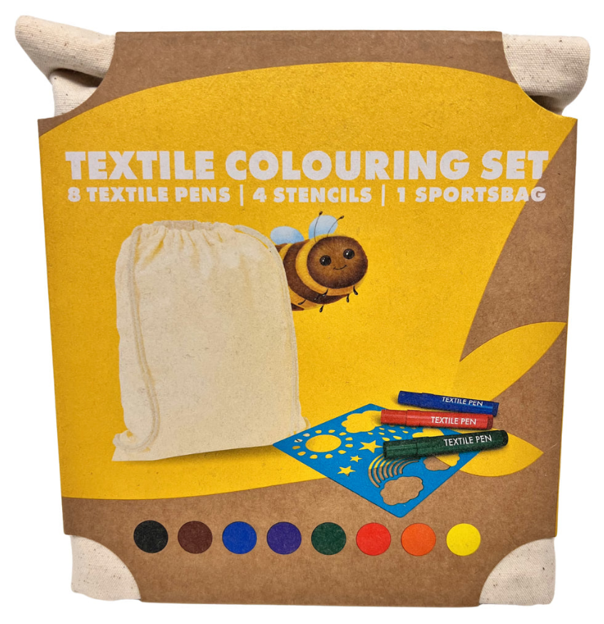 DIY - tekstil farvesæt med idrætspose