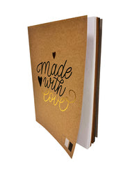 Scrapbook A4 3 forskellige farver papir