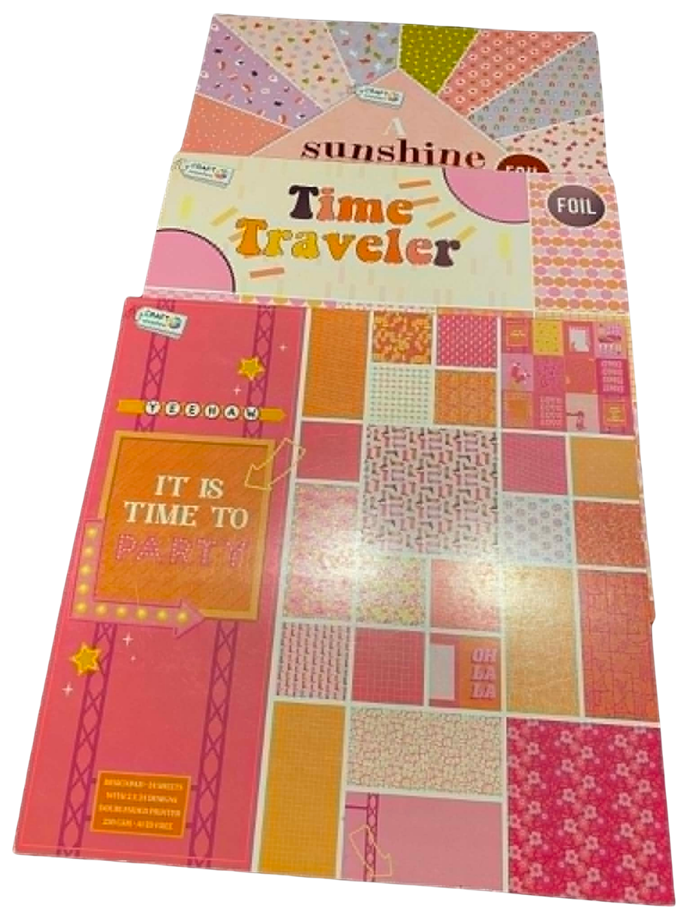 Designer blok- folie og glitter 30x30 cm 24-32 sider