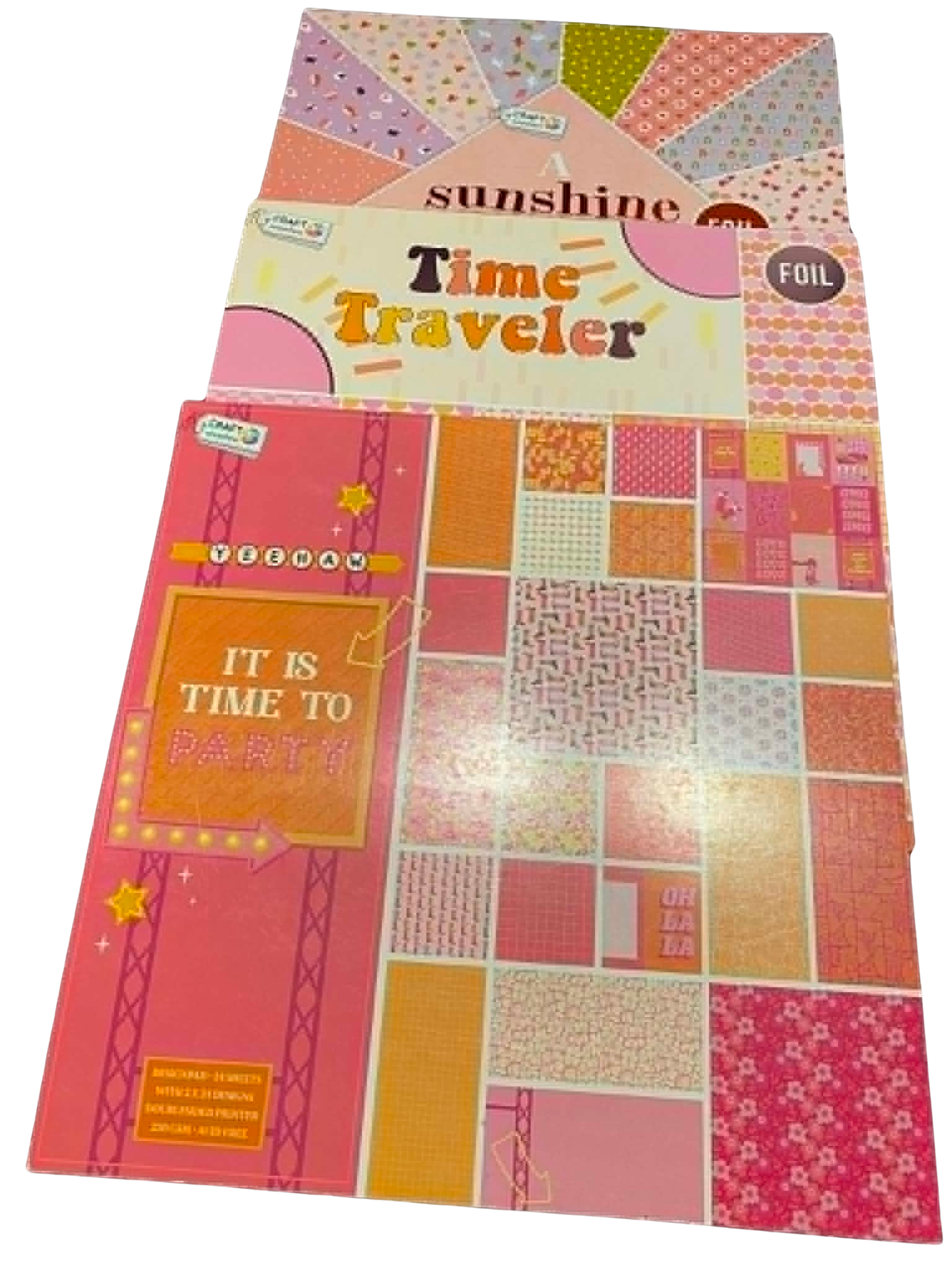 Designer blok- folie og glitter 30x30 cm 24-32 sider