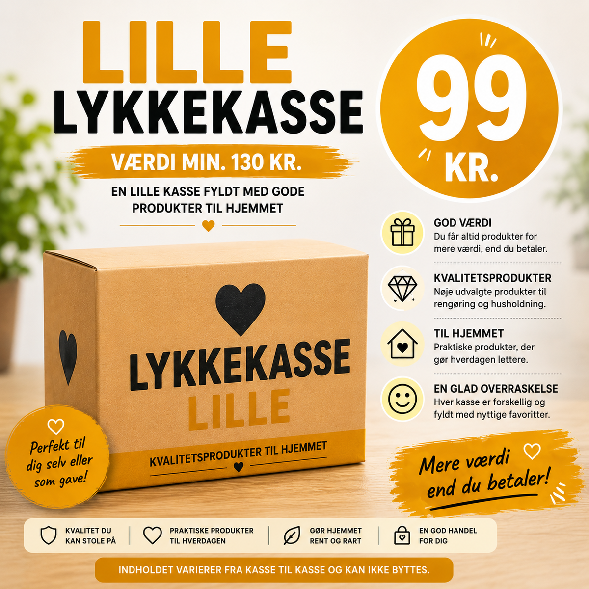 Lille lykkekasse - rengøring