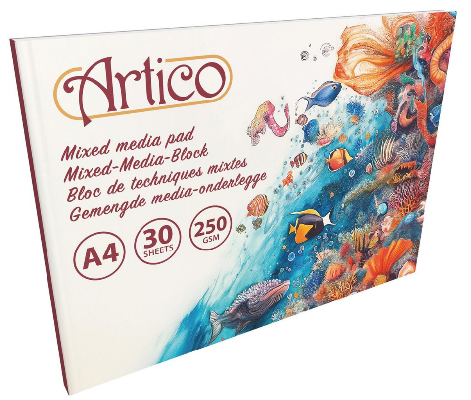 Artico mixed media blok A4 – 250 g/m²