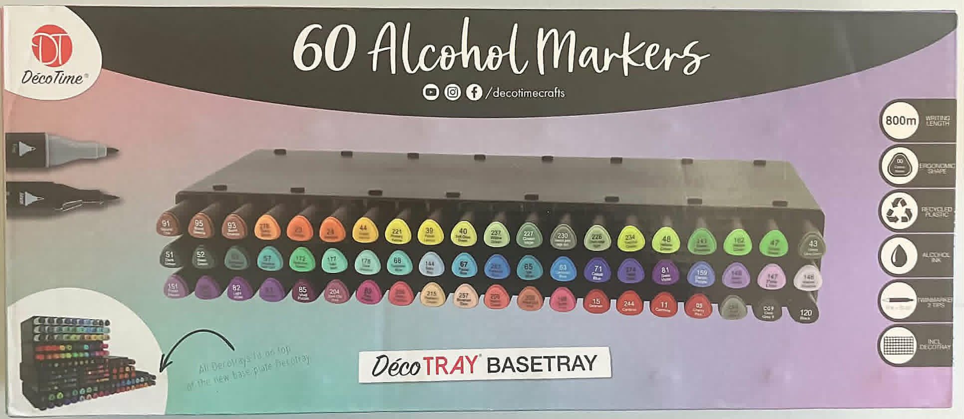 60 Alcohol Markers