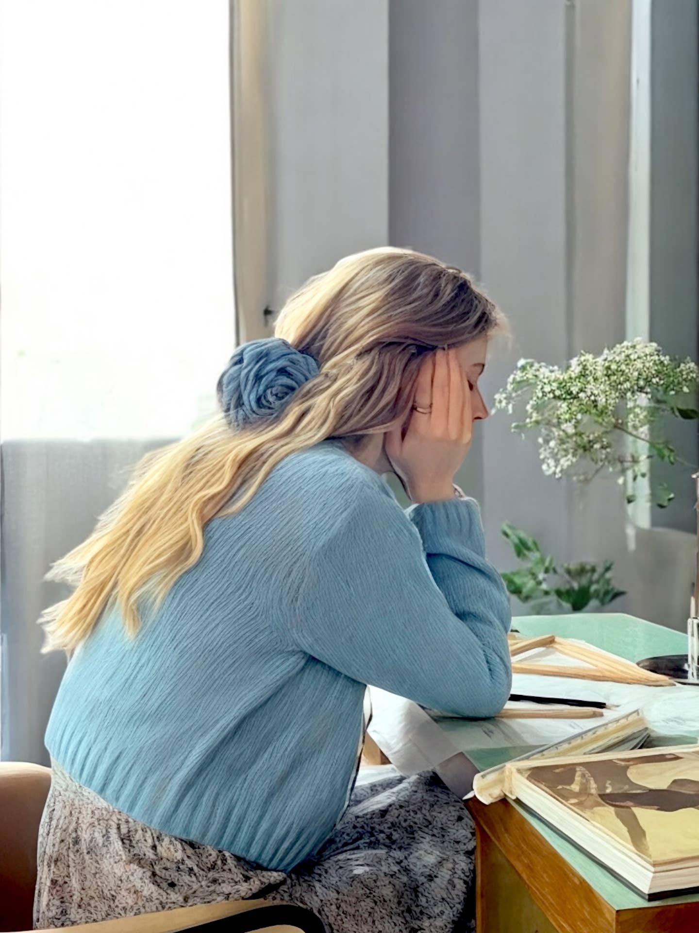 Hårklemme formet som blomst