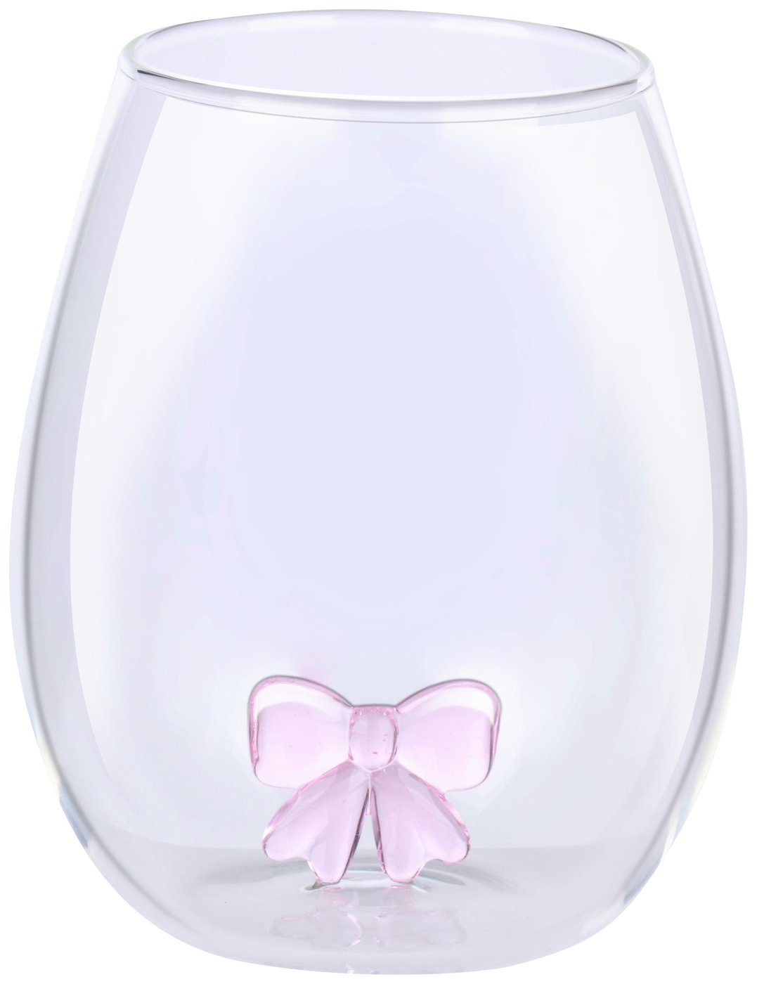 Glas med sløjfe