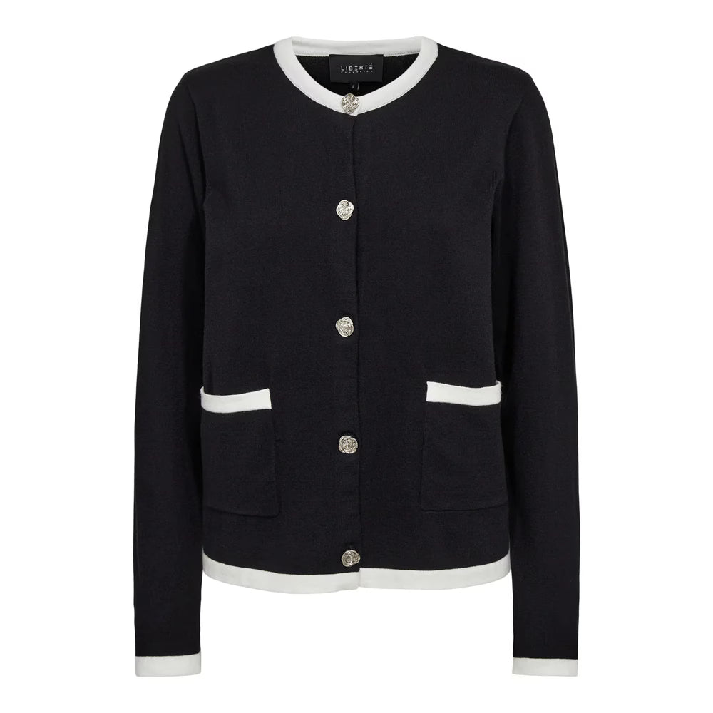 Chani Cardigan, black creme Liberté