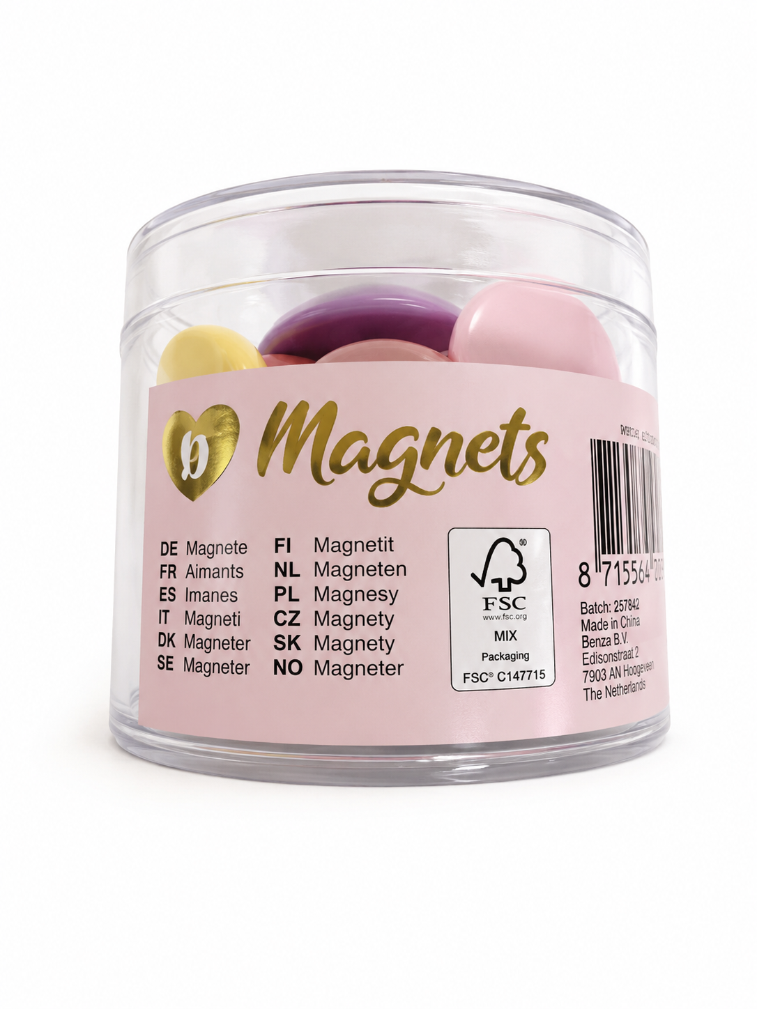 Hjerte Magneter 9 stk