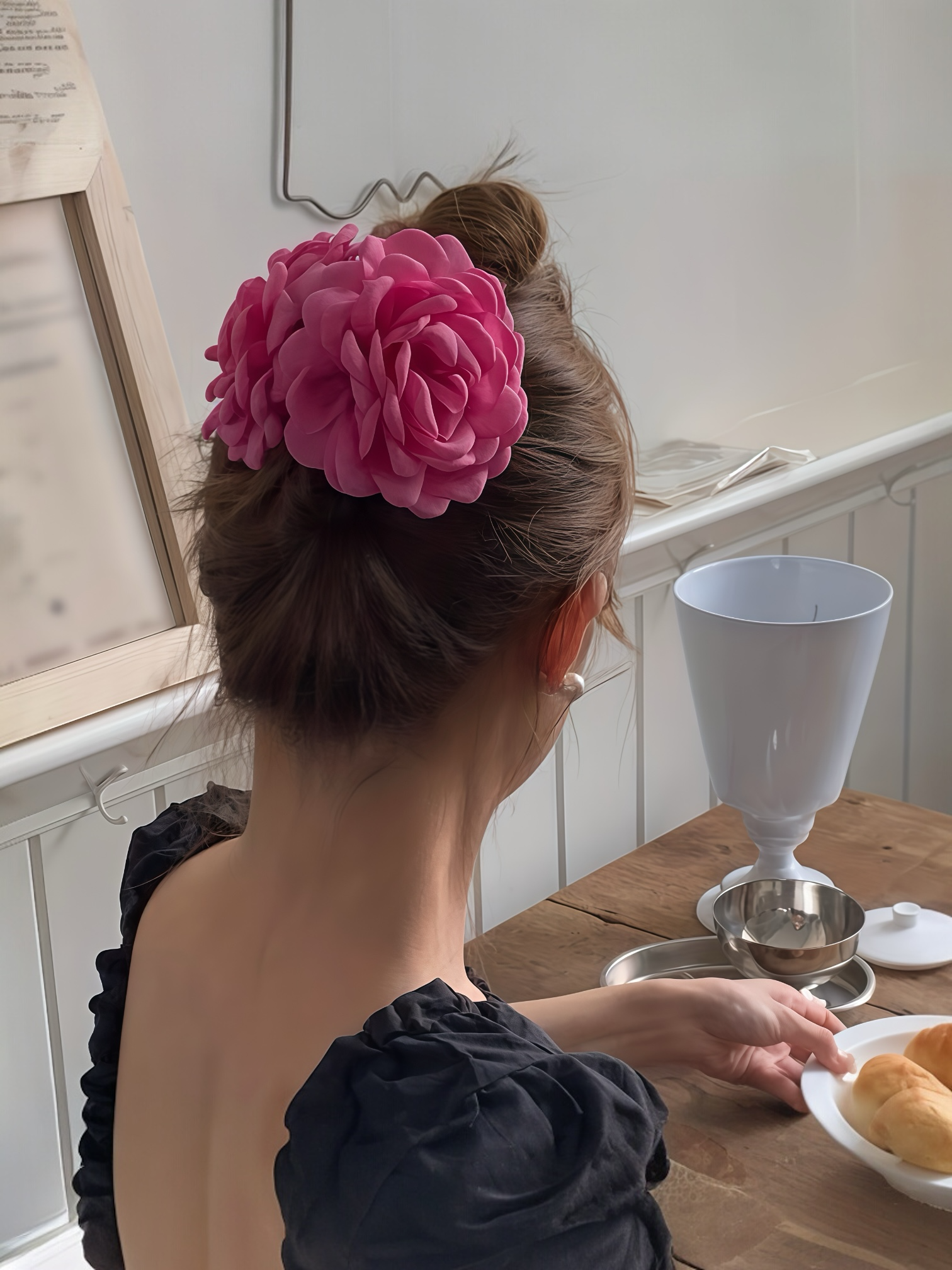 Hårklemme formet som blomst