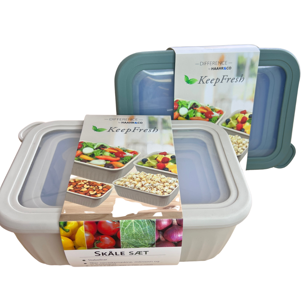 Skålesæt, firkantet – 4 stk. – 400-2000 ml