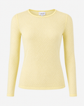 Mesh LS t-shirt, dot, yellow Liberté