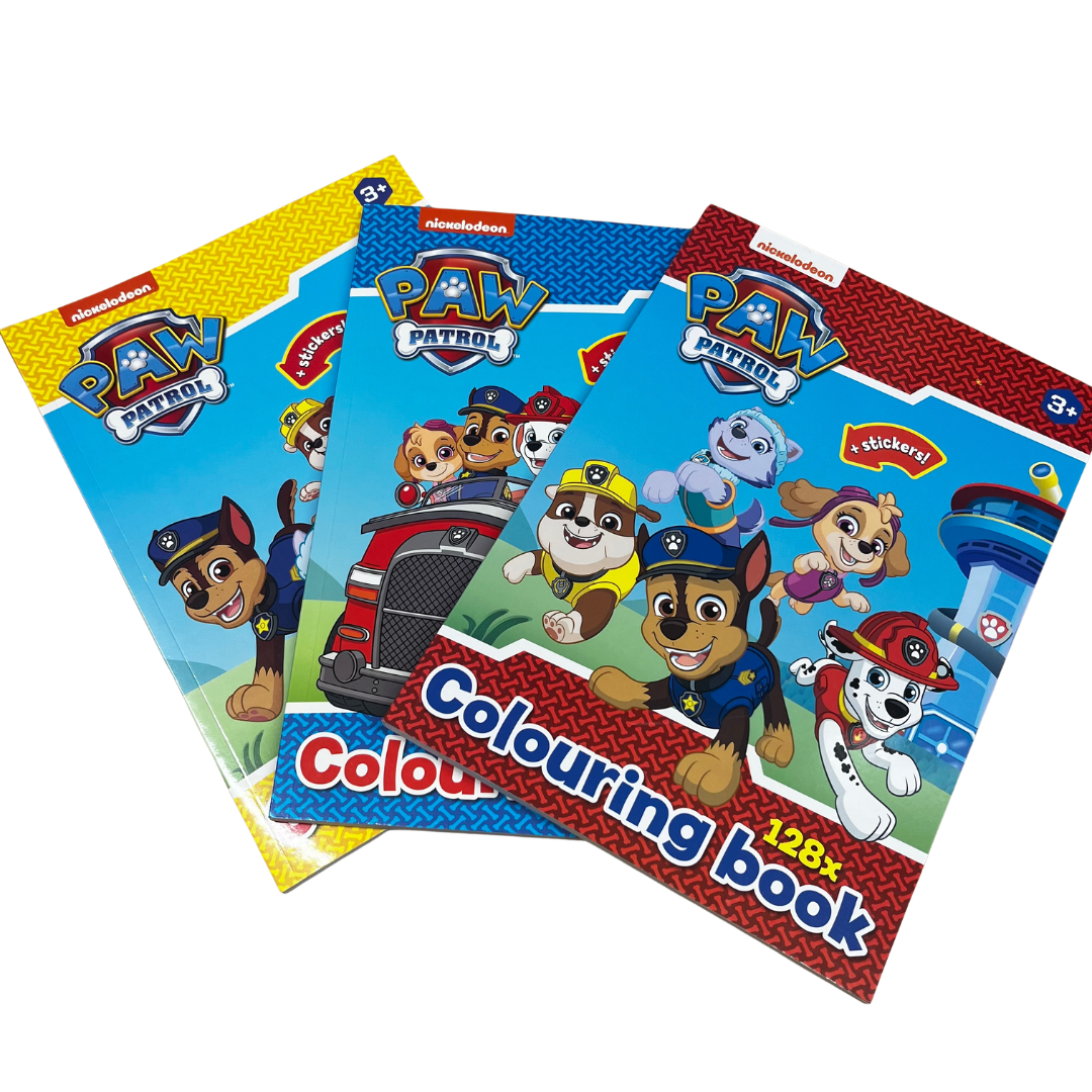 Paw Patrol malebog med stickers