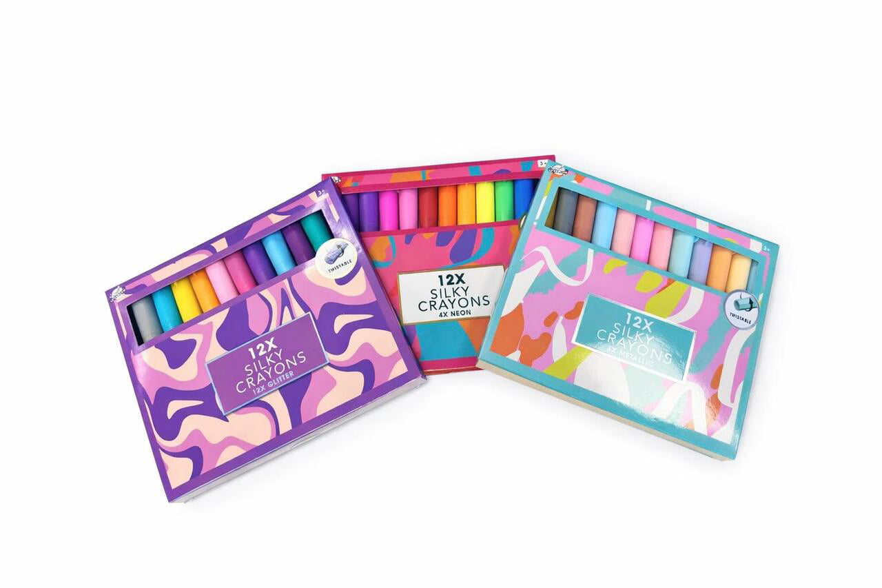 Silky crayons 12 stk