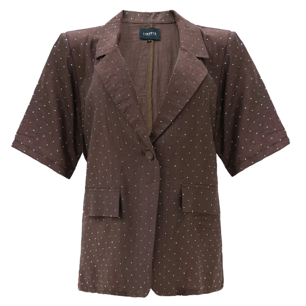 Simi SS shirt, Choko brown Liberté