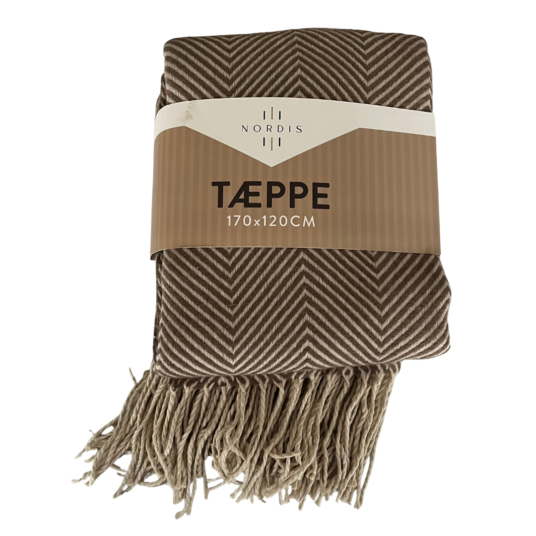 Tæppe beige/brun 170 x 120 cm – Nordis