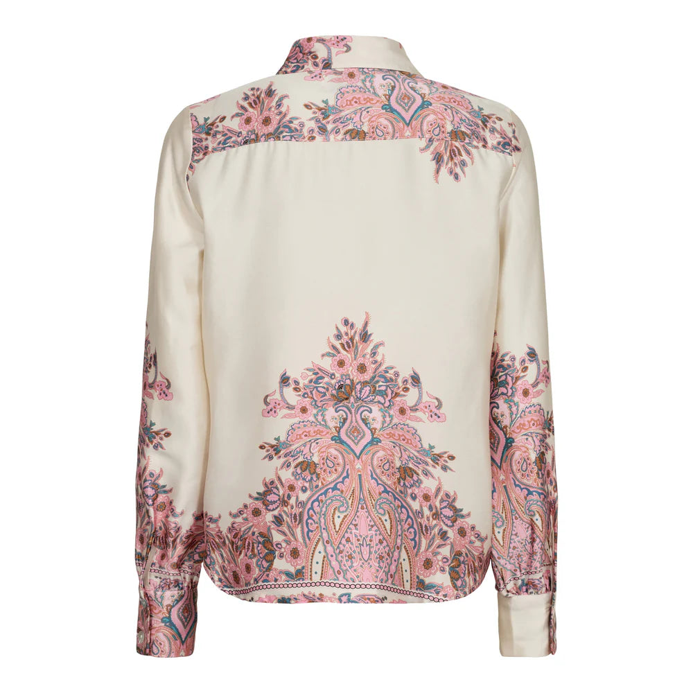 Wennise LS shirt, pink paisley